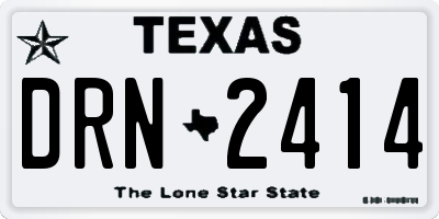 TX license plate DRN2414