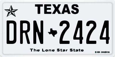 TX license plate DRN2424