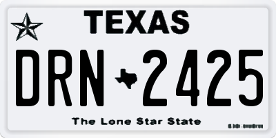 TX license plate DRN2425