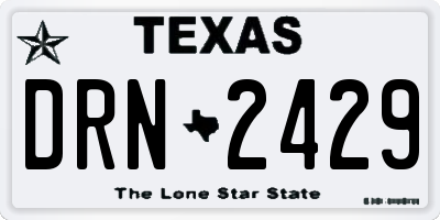 TX license plate DRN2429