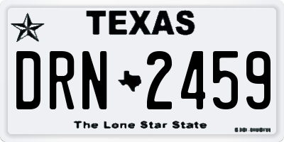 TX license plate DRN2459