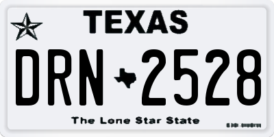 TX license plate DRN2528