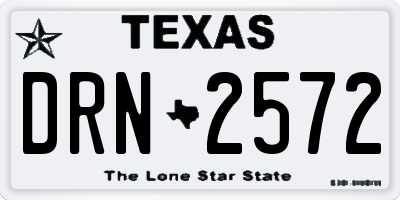 TX license plate DRN2572