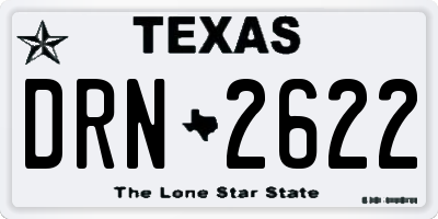 TX license plate DRN2622