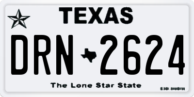 TX license plate DRN2624