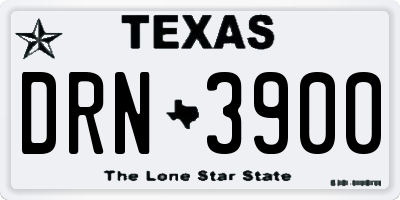 TX license plate DRN3900