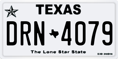TX license plate DRN4079