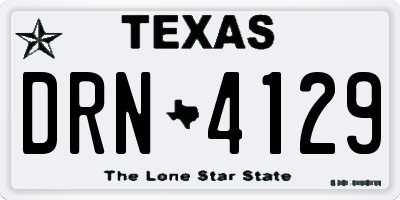 TX license plate DRN4129
