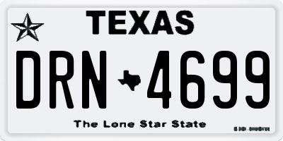 TX license plate DRN4699
