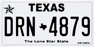 TX license plate DRN4879