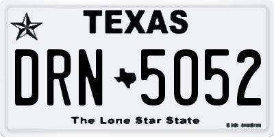 TX license plate DRN5052