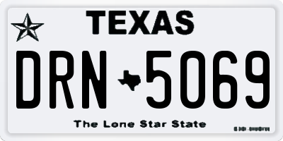 TX license plate DRN5069
