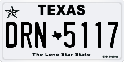 TX license plate DRN5117