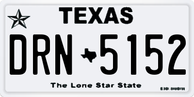 TX license plate DRN5152