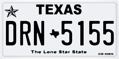 TX license plate DRN5155