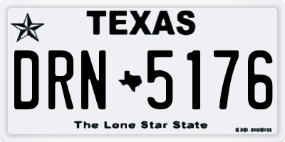 TX license plate DRN5176