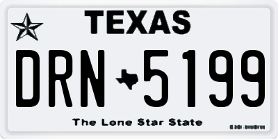 TX license plate DRN5199