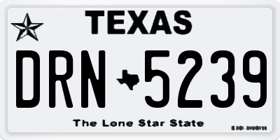 TX license plate DRN5239