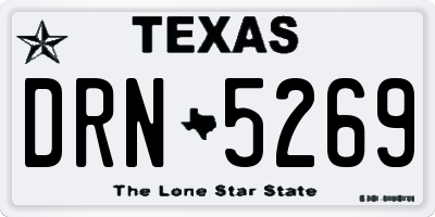 TX license plate DRN5269