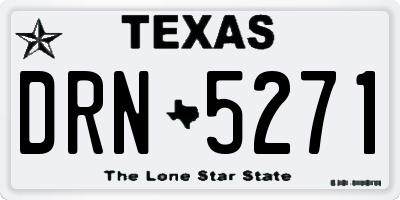 TX license plate DRN5271