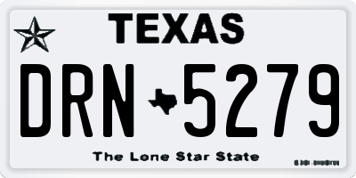 TX license plate DRN5279