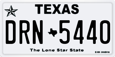 TX license plate DRN5440