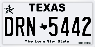 TX license plate DRN5442