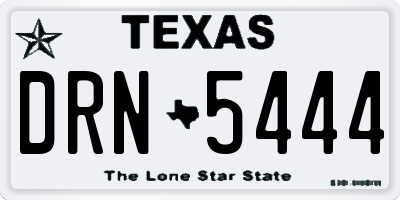 TX license plate DRN5444