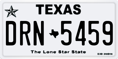 TX license plate DRN5459