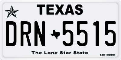 TX license plate DRN5515