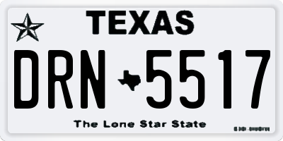 TX license plate DRN5517