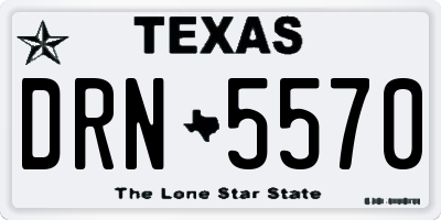 TX license plate DRN5570