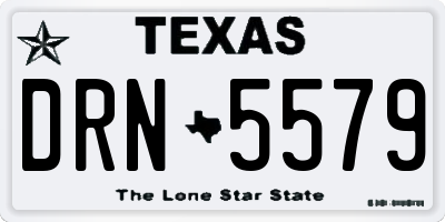 TX license plate DRN5579