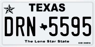 TX license plate DRN5595