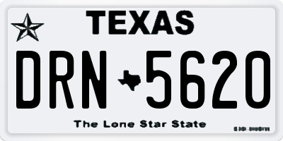 TX license plate DRN5620