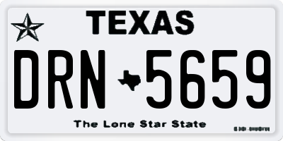 TX license plate DRN5659