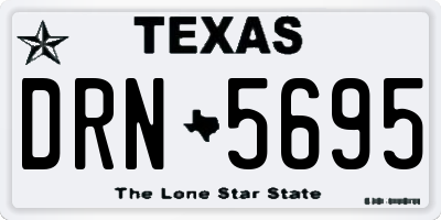 TX license plate DRN5695