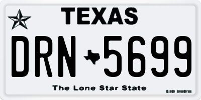 TX license plate DRN5699