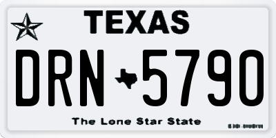 TX license plate DRN5790