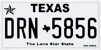 TX license plate DRN5856