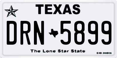 TX license plate DRN5899
