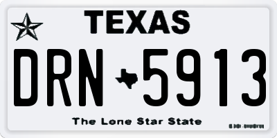 TX license plate DRN5913