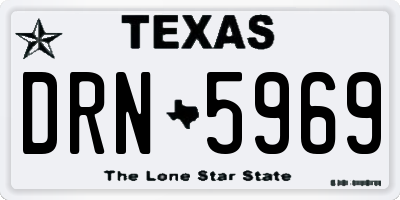 TX license plate DRN5969