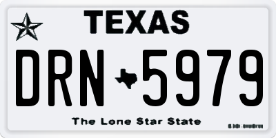 TX license plate DRN5979