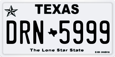 TX license plate DRN5999