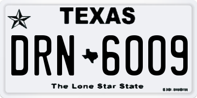 TX license plate DRN6009