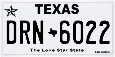 TX license plate DRN6022