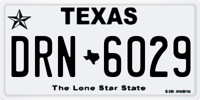 TX license plate DRN6029