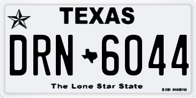 TX license plate DRN6044