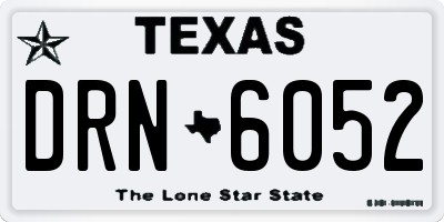 TX license plate DRN6052